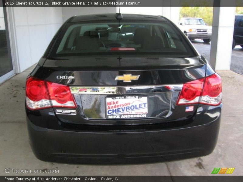 Black Granite Metallic / Jet Black/Medium Titanium 2015 Chevrolet Cruze LS