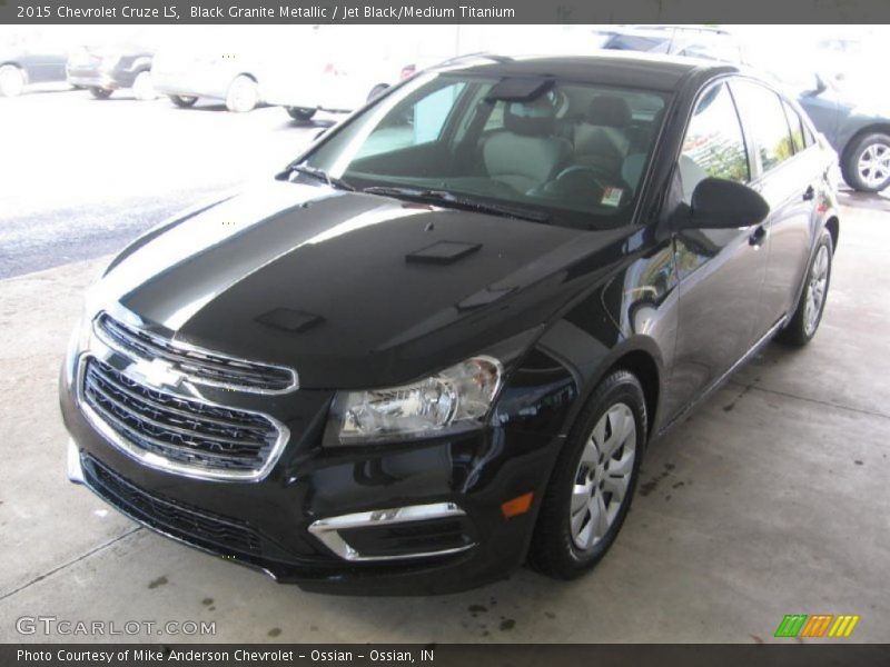 Black Granite Metallic / Jet Black/Medium Titanium 2015 Chevrolet Cruze LS