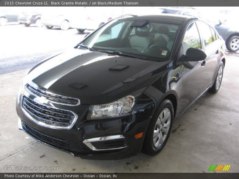 Black Granite Metallic / Jet Black/Medium Titanium 2015 Chevrolet Cruze LS