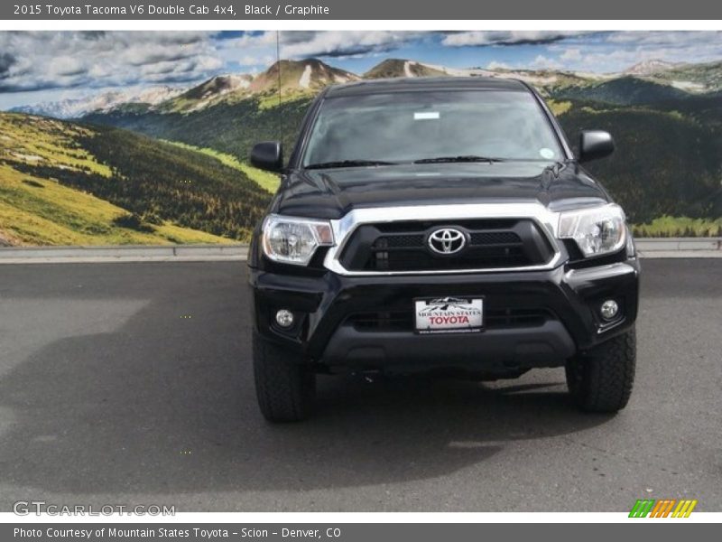 Black / Graphite 2015 Toyota Tacoma V6 Double Cab 4x4