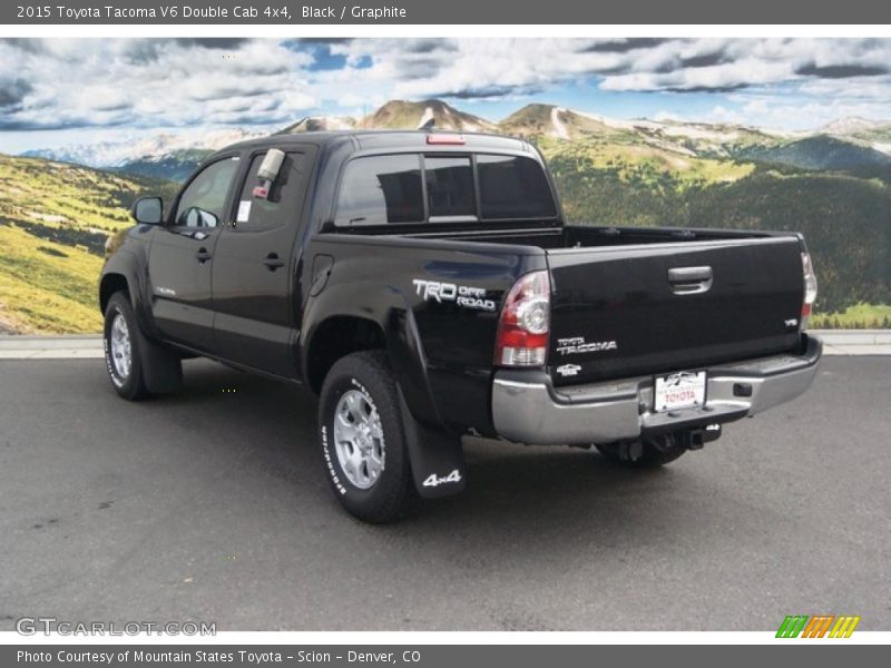 Black / Graphite 2015 Toyota Tacoma V6 Double Cab 4x4