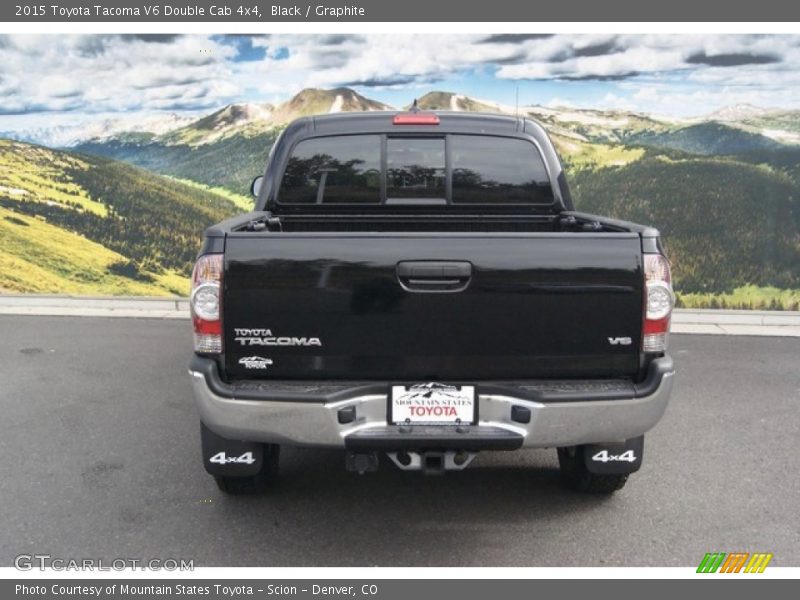 Black / Graphite 2015 Toyota Tacoma V6 Double Cab 4x4
