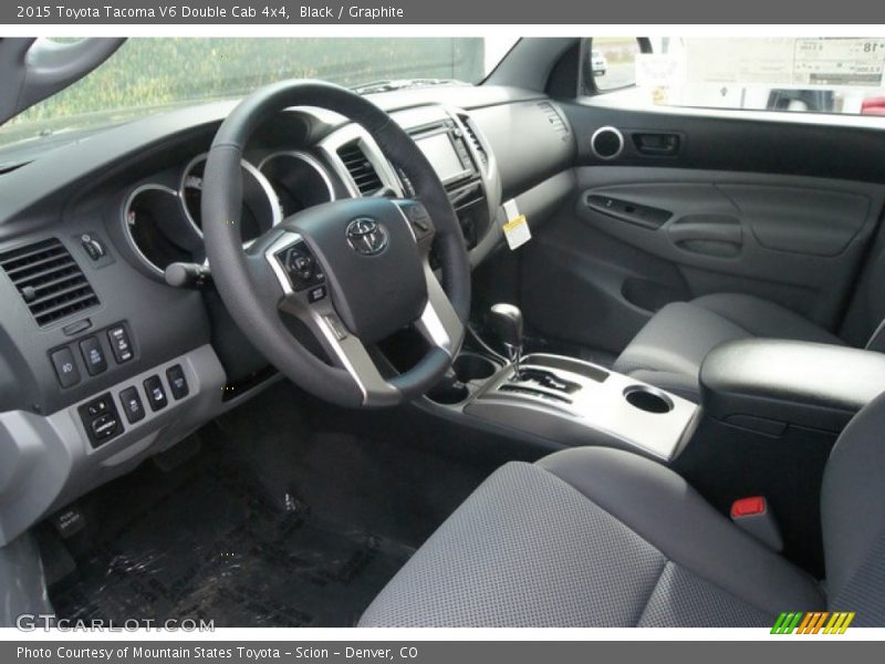 Black / Graphite 2015 Toyota Tacoma V6 Double Cab 4x4