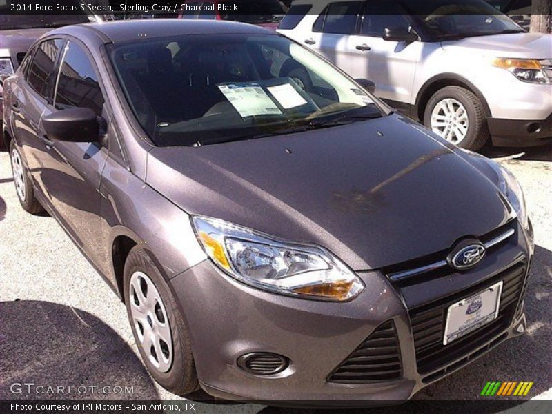Sterling Gray / Charcoal Black 2014 Ford Focus S Sedan