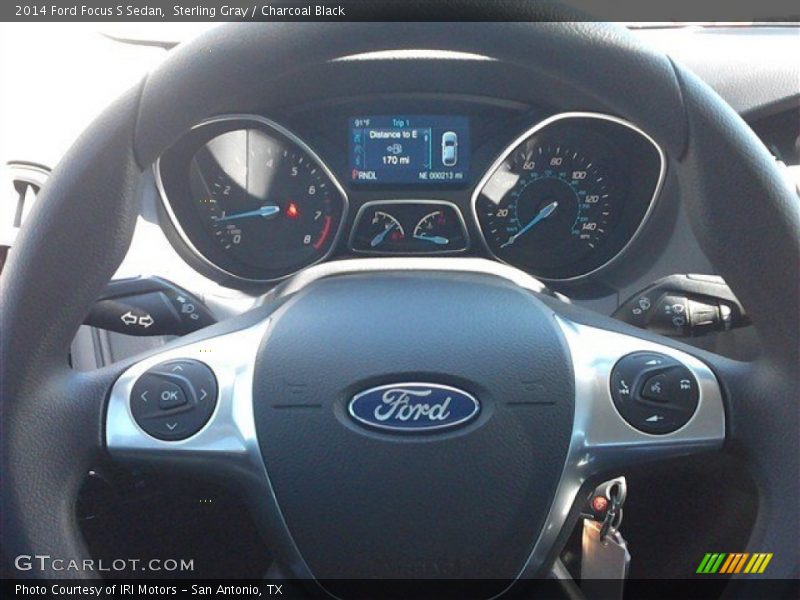 Sterling Gray / Charcoal Black 2014 Ford Focus S Sedan