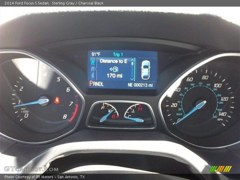 Sterling Gray / Charcoal Black 2014 Ford Focus S Sedan