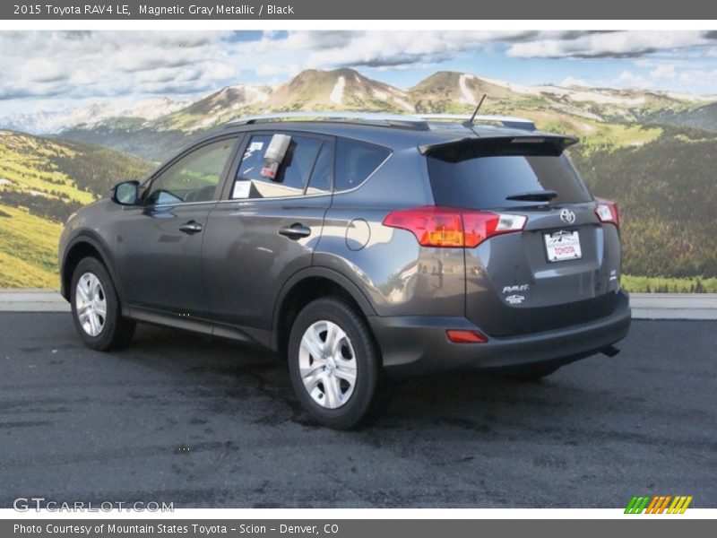 Magnetic Gray Metallic / Black 2015 Toyota RAV4 LE