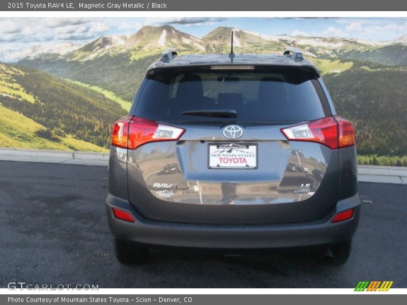 Magnetic Gray Metallic / Black 2015 Toyota RAV4 LE