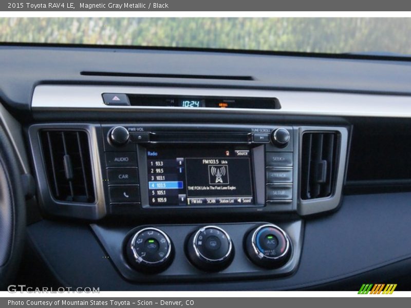Magnetic Gray Metallic / Black 2015 Toyota RAV4 LE