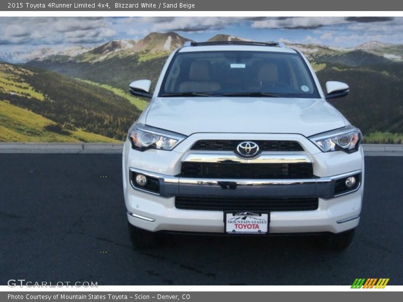 Blizzard White / Sand Beige 2015 Toyota 4Runner Limited 4x4