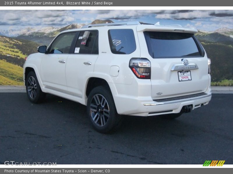 Blizzard White / Sand Beige 2015 Toyota 4Runner Limited 4x4