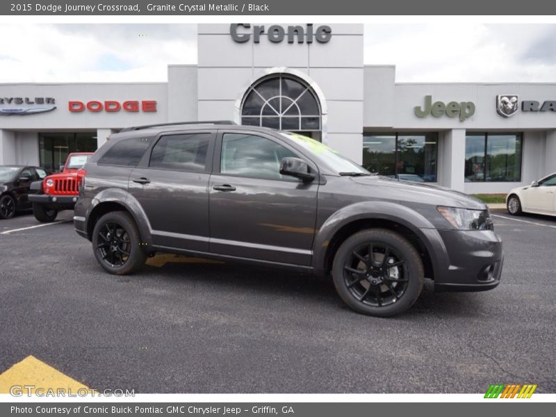 Granite Crystal Metallic / Black 2015 Dodge Journey Crossroad