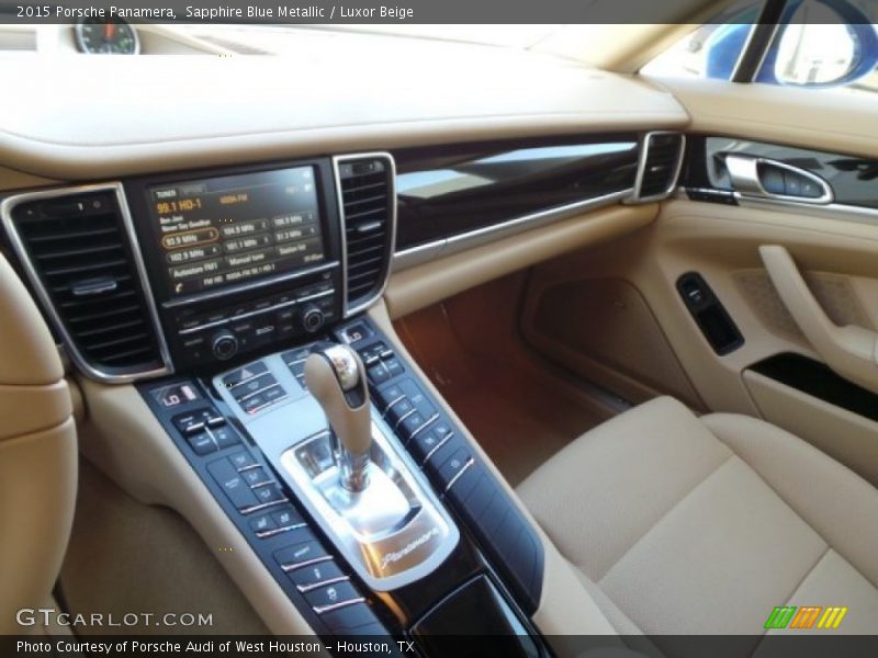 Sapphire Blue Metallic / Luxor Beige 2015 Porsche Panamera