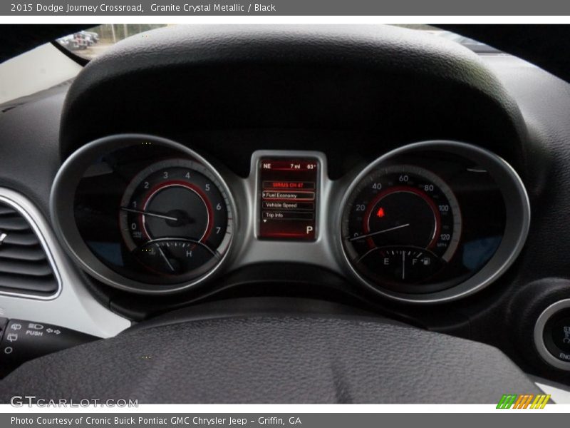 Granite Crystal Metallic / Black 2015 Dodge Journey Crossroad