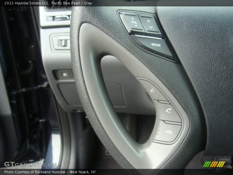 Pacific Blue Pearl / Gray 2013 Hyundai Sonata GLS