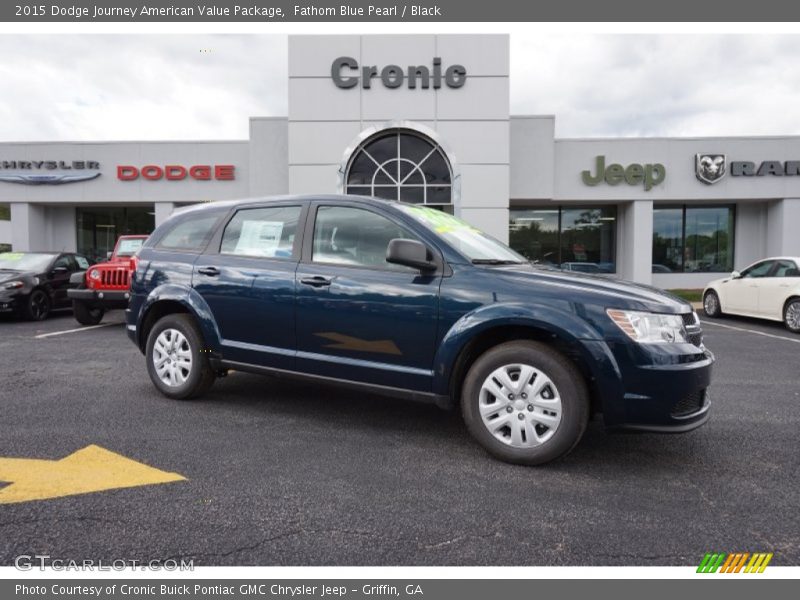 Fathom Blue Pearl / Black 2015 Dodge Journey American Value Package