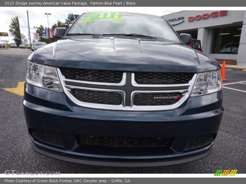 Fathom Blue Pearl / Black 2015 Dodge Journey American Value Package