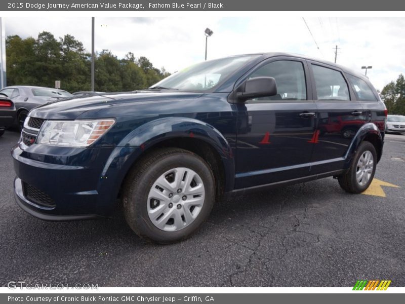 Fathom Blue Pearl / Black 2015 Dodge Journey American Value Package