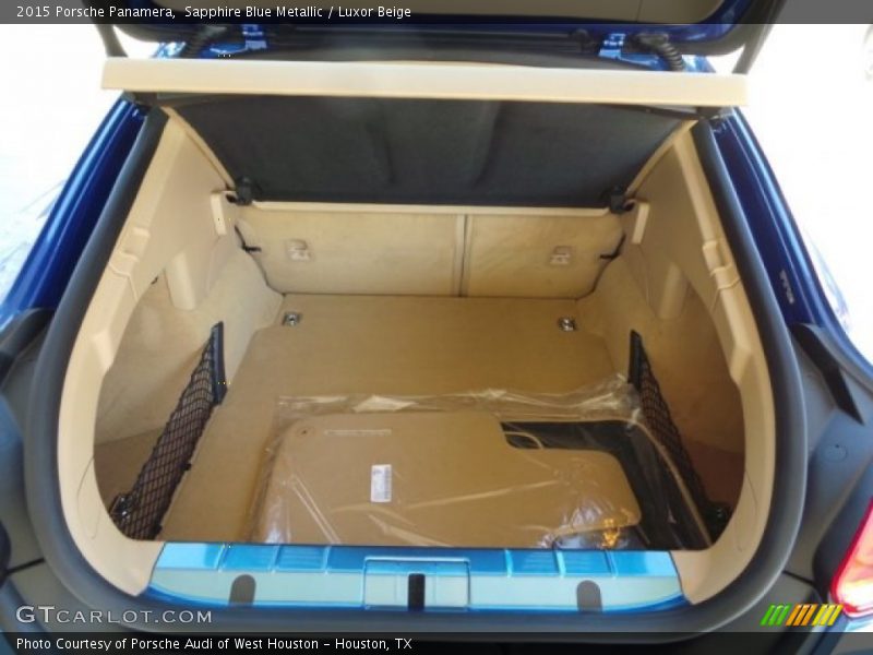 Sapphire Blue Metallic / Luxor Beige 2015 Porsche Panamera