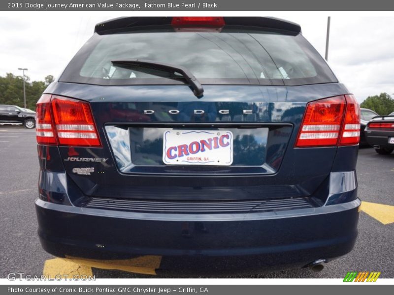 Fathom Blue Pearl / Black 2015 Dodge Journey American Value Package