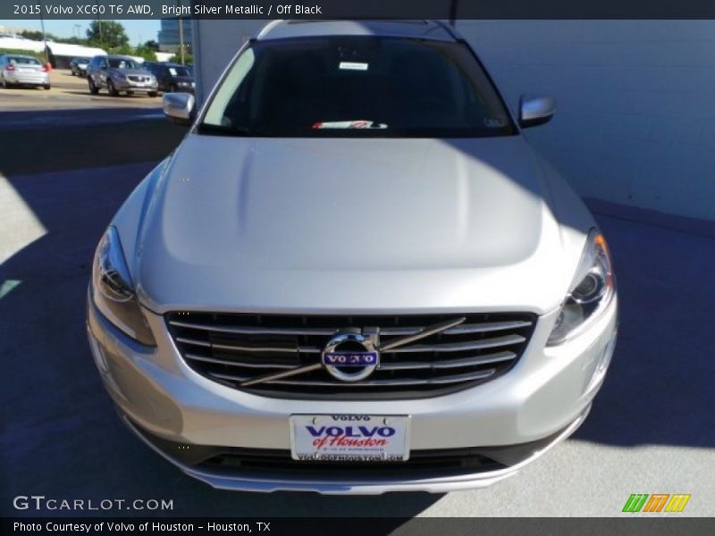 Bright Silver Metallic / Off Black 2015 Volvo XC60 T6 AWD