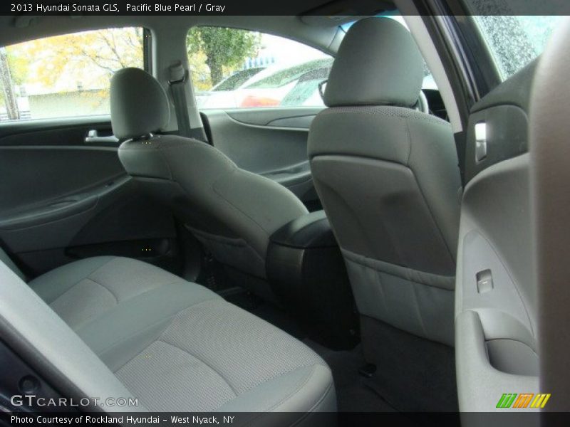 Pacific Blue Pearl / Gray 2013 Hyundai Sonata GLS