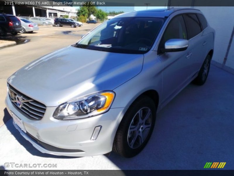 Bright Silver Metallic / Off Black 2015 Volvo XC60 T6 AWD