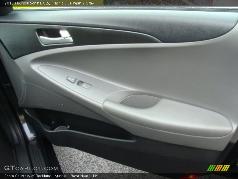 Pacific Blue Pearl / Gray 2013 Hyundai Sonata GLS
