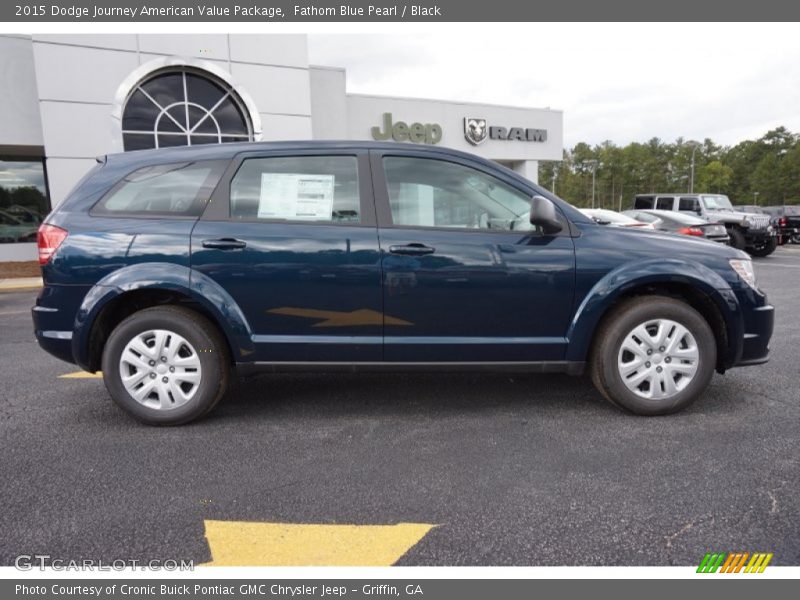 Fathom Blue Pearl / Black 2015 Dodge Journey American Value Package