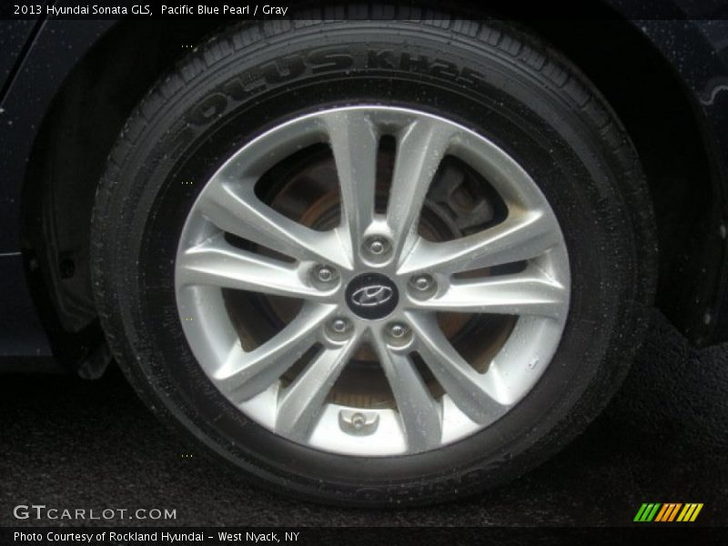Pacific Blue Pearl / Gray 2013 Hyundai Sonata GLS