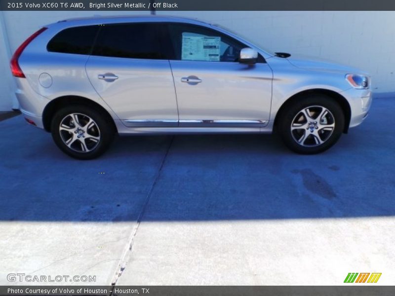 Bright Silver Metallic / Off Black 2015 Volvo XC60 T6 AWD