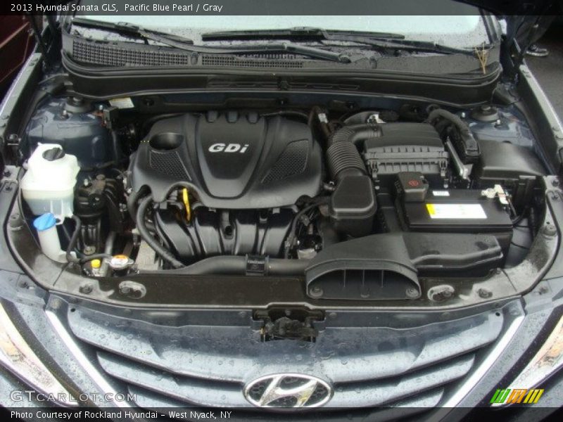 Pacific Blue Pearl / Gray 2013 Hyundai Sonata GLS