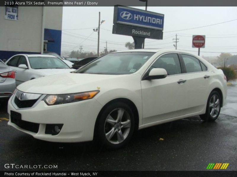 Premium White Pearl / Ebony 2010 Acura TSX Sedan