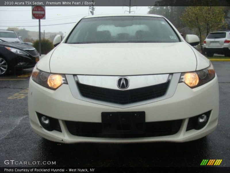 Premium White Pearl / Ebony 2010 Acura TSX Sedan