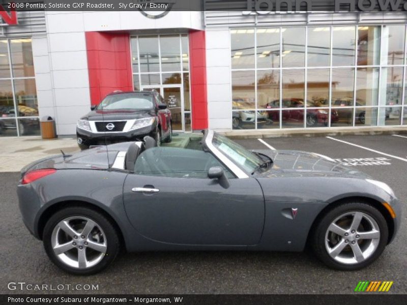 Sly Gray / Ebony 2008 Pontiac Solstice GXP Roadster