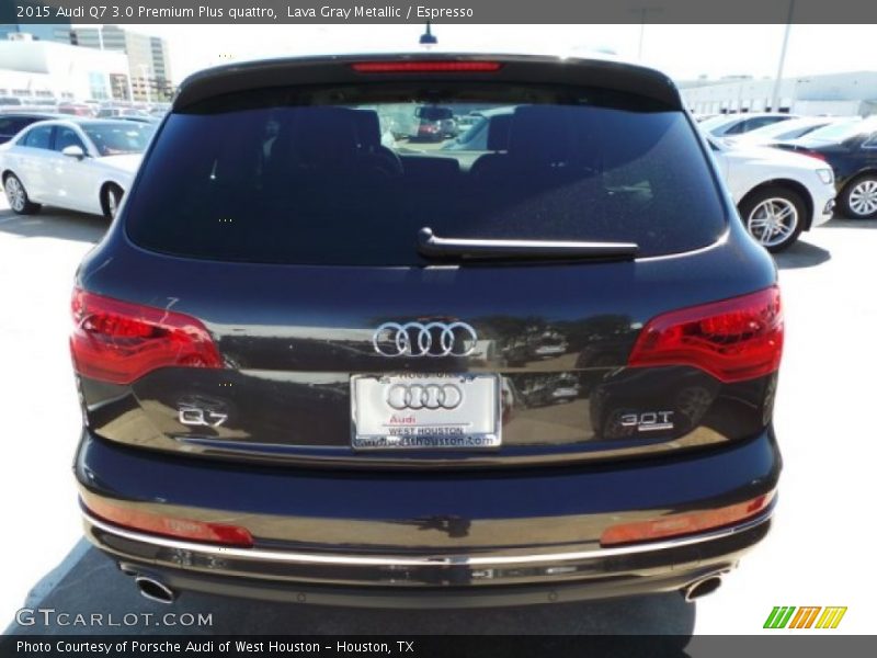 Lava Gray Metallic / Espresso 2015 Audi Q7 3.0 Premium Plus quattro