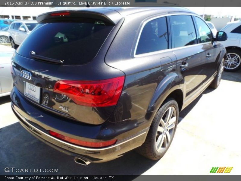 Lava Gray Metallic / Espresso 2015 Audi Q7 3.0 Premium Plus quattro