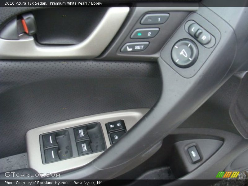 Premium White Pearl / Ebony 2010 Acura TSX Sedan