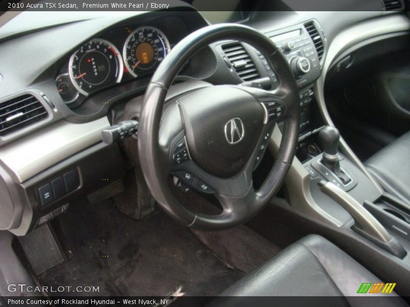 Premium White Pearl / Ebony 2010 Acura TSX Sedan