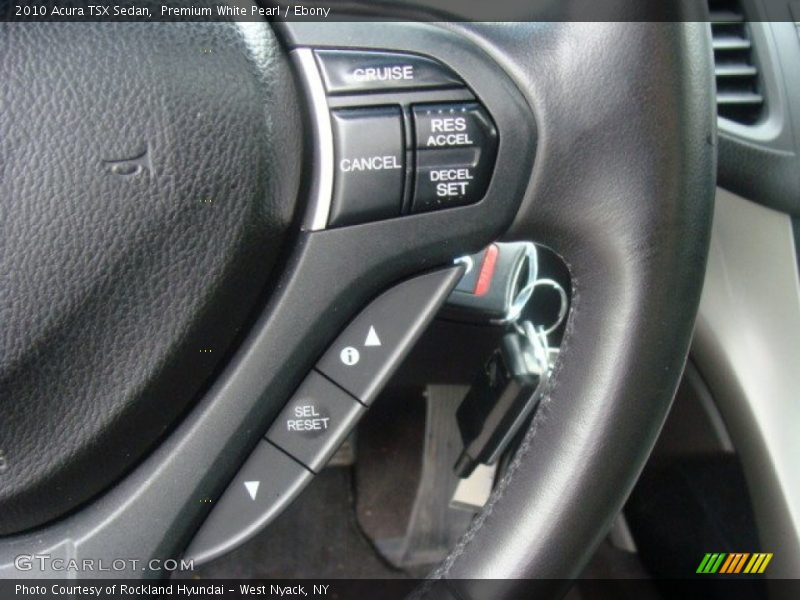 Premium White Pearl / Ebony 2010 Acura TSX Sedan