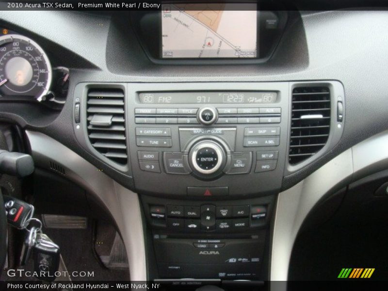 Premium White Pearl / Ebony 2010 Acura TSX Sedan