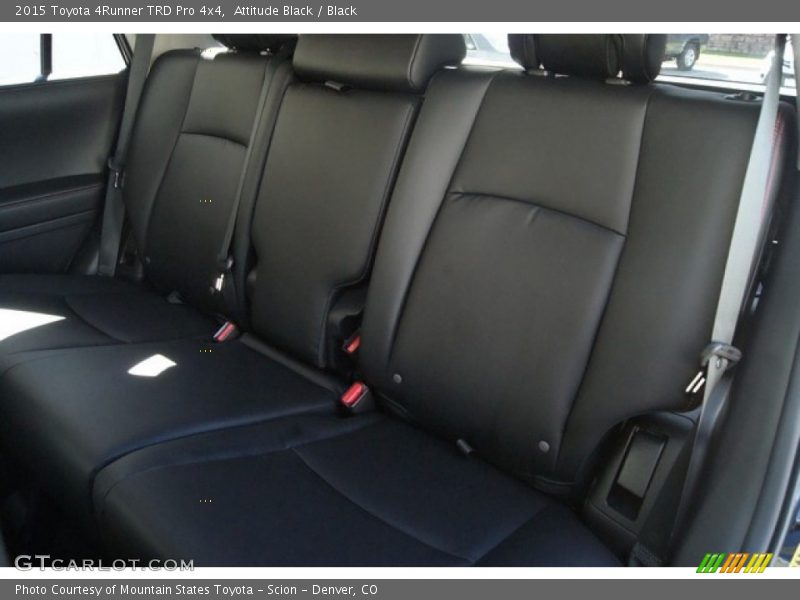 Rear Seat of 2015 4Runner TRD Pro 4x4