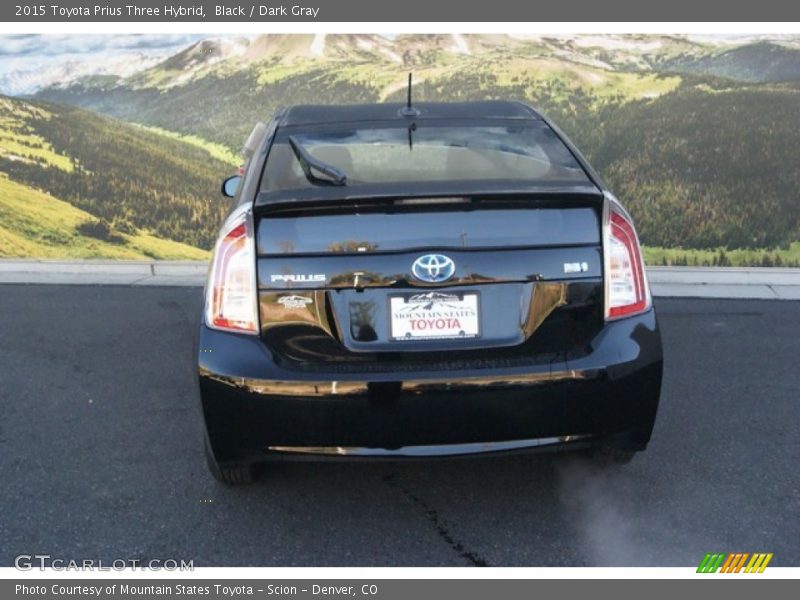 Black / Dark Gray 2015 Toyota Prius Three Hybrid