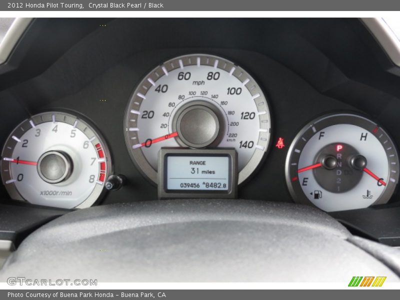 Crystal Black Pearl / Black 2012 Honda Pilot Touring