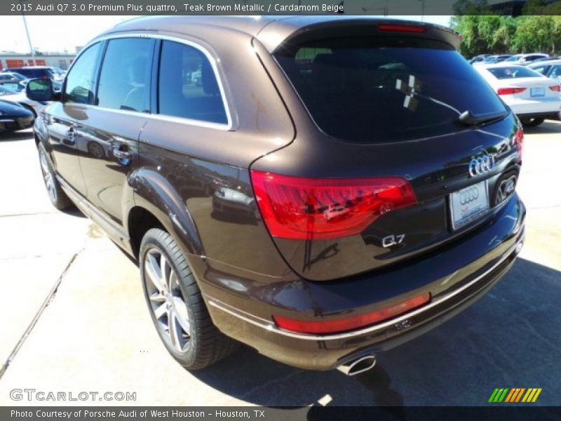 Teak Brown Metallic / Cardamom Beige 2015 Audi Q7 3.0 Premium Plus quattro