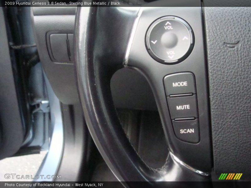 Sterling Blue Metallic / Black 2009 Hyundai Genesis 3.8 Sedan