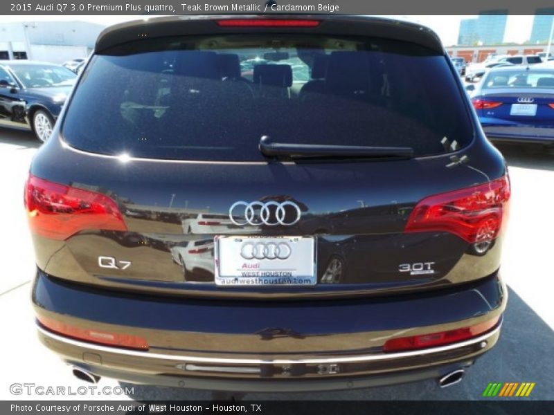 Teak Brown Metallic / Cardamom Beige 2015 Audi Q7 3.0 Premium Plus quattro