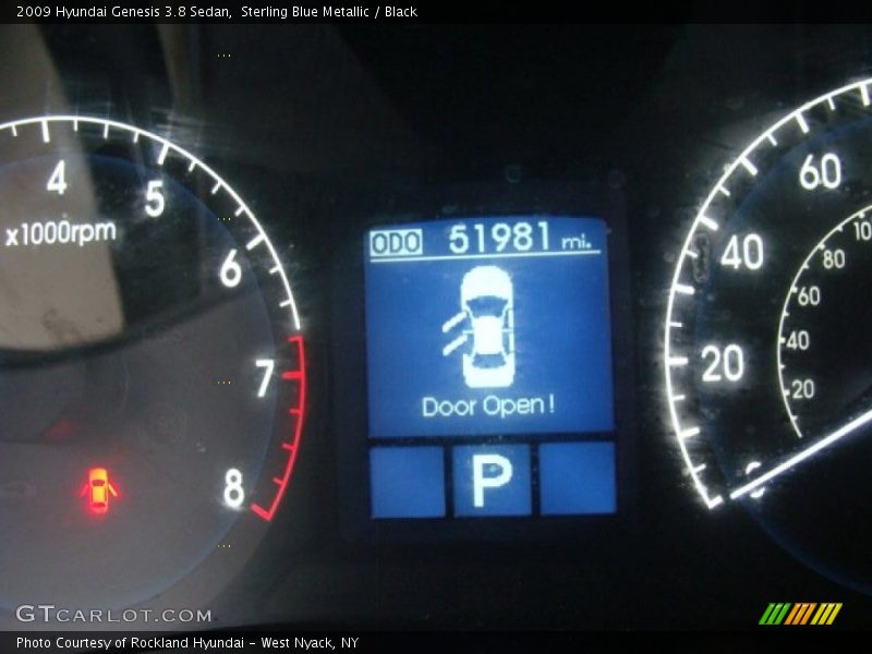 Sterling Blue Metallic / Black 2009 Hyundai Genesis 3.8 Sedan