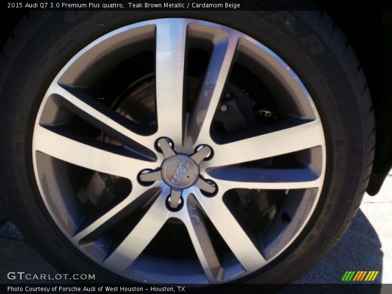 Teak Brown Metallic / Cardamom Beige 2015 Audi Q7 3.0 Premium Plus quattro