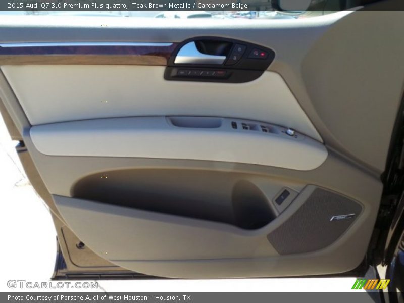 Teak Brown Metallic / Cardamom Beige 2015 Audi Q7 3.0 Premium Plus quattro